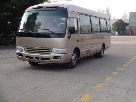 China Kleiner Nutzfahrzeug-touristischer Minibus-einzelne Kupplung mit Sonnenschein-Vorhängen fournisseur