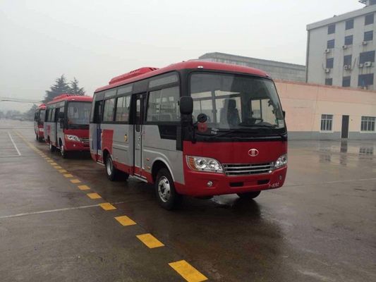 China Dauerhafte Red Star-Reise-Busse mit 31 Sitzkapazitäts-kleinem Passagier-Bus für Firma fournisseur